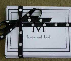 Salt and Pepper Note Cards Set of 10 Printed Cards Stationery Perfect for Wedding Thank You Notes or Engagement Present
